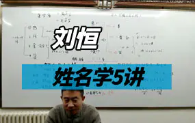 刘恒姓名学姓名学5讲（11.5小时）