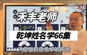 禾丰老师 乾坤姓名学 视频课程66集（带字幕）