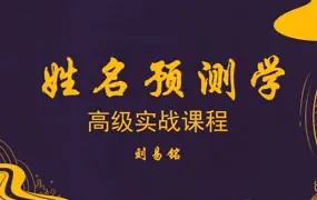 刘易铭姓名预测学初级19集+高级实战课程50集 天机姓名学