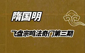 隋国明飞盘奇门宗鸣法奇门第三期培训录像（43集）+课件
