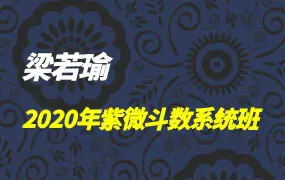梁若瑜2020年飞星派紫微斗数系统班课程50节录音+文档