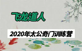 飞龙道人2020年太公奇门训练营 视频38集 百度网盘分享