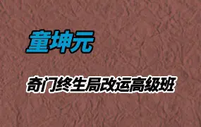 童坤元奇门终生局改运高级班 视频37集 百度网盘分享