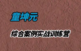 童坤元综合案例实战训练营 视频10集 百度网盘分享