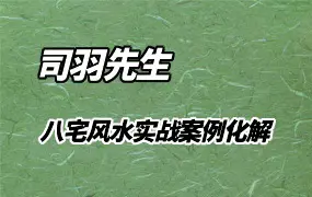 司羽先生 实战案例化解《八宅风水》课程 视频274集 百度网盘分享