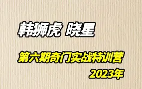 韩狮虎晓星2023第六期奇门实战特训营 视频12集 百度网盘分享