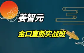 姜智元2022年9月金口直断实战班 视频8集 百度网盘分享