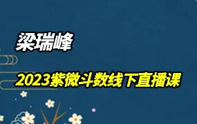 梁瑞峰2023年7月线下3天紫微斗数直播课程 视频6集 百度网盘分享
