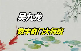 吴九龙 数字奇门大师班  视频28集 百度网盘分享