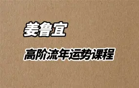 姜鲁宜《高阶流年运势课程》 视频95集   百度网盘分享