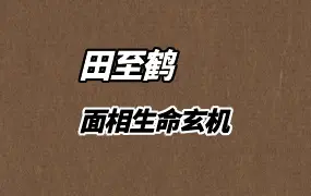 面相生命玄机 田道长-易学人生系列课程 视频15集 百度网盘分享