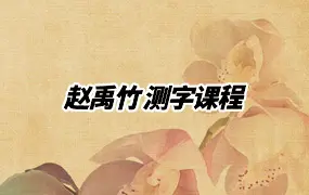 赵禹竹 测字课程 视频31集 百度网盘分享