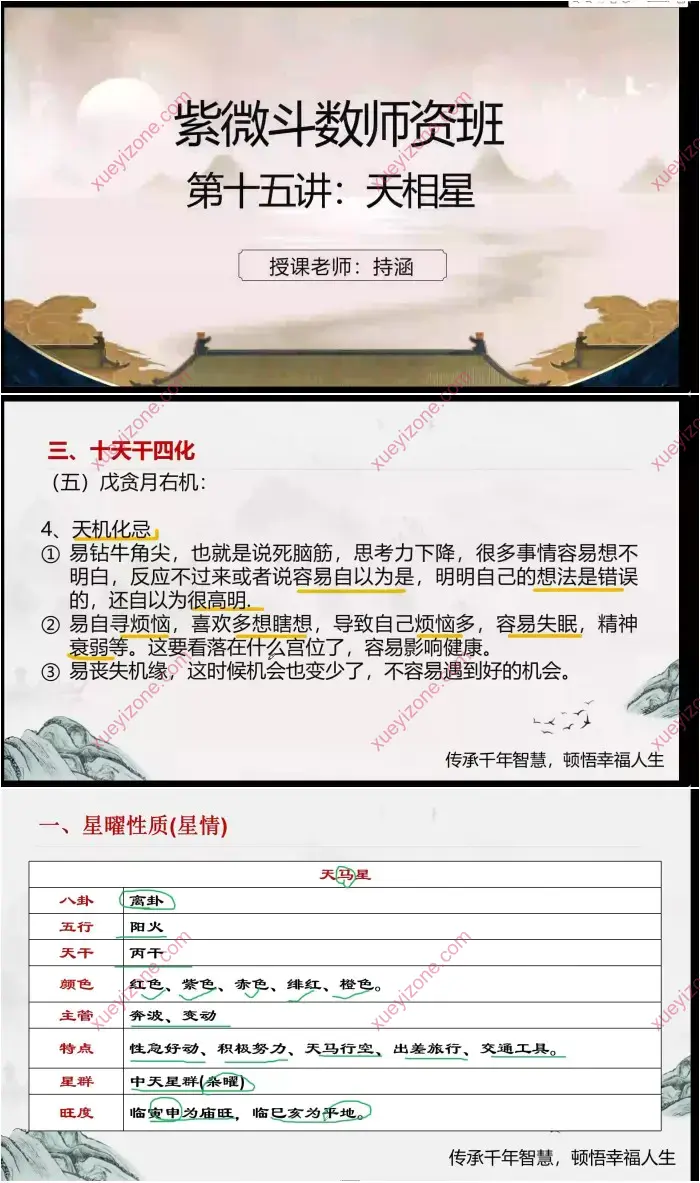 冉持涵 紫微斗数师资班