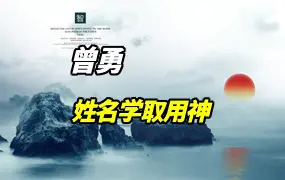 曾勇 姓名学取用神 视频课程8集 百度网盘分享