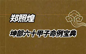 坤部六十甲子命例宝典 郑照煌著 PDF 385页 百度网盘分享