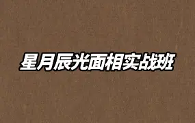 星月辰光面相实战班 视频19集 百度网盘分享