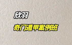 欣羽奇门遁甲案例班 视频38集 百度网盘分享