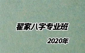 昆仑易学 翟家八字专业班 2020年 视频130集 百度网盘分享
