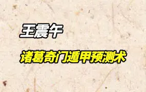 王震午 诸葛奇门遁甲预测术 55集视频(带字幕) 百度网盘分享