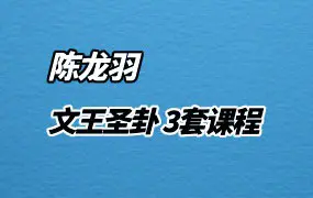 陈龙羽文王圣卦 3套课程 视频78集+资料 百度网盘分享