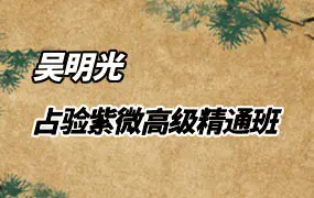 吴明光 占验紫微高级精通班 视频32集(带字幕) 百度网盘分享