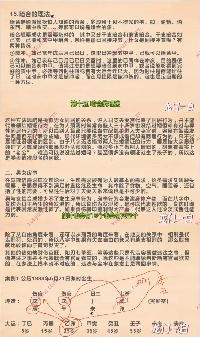 龙门一白 象法命理系统教程