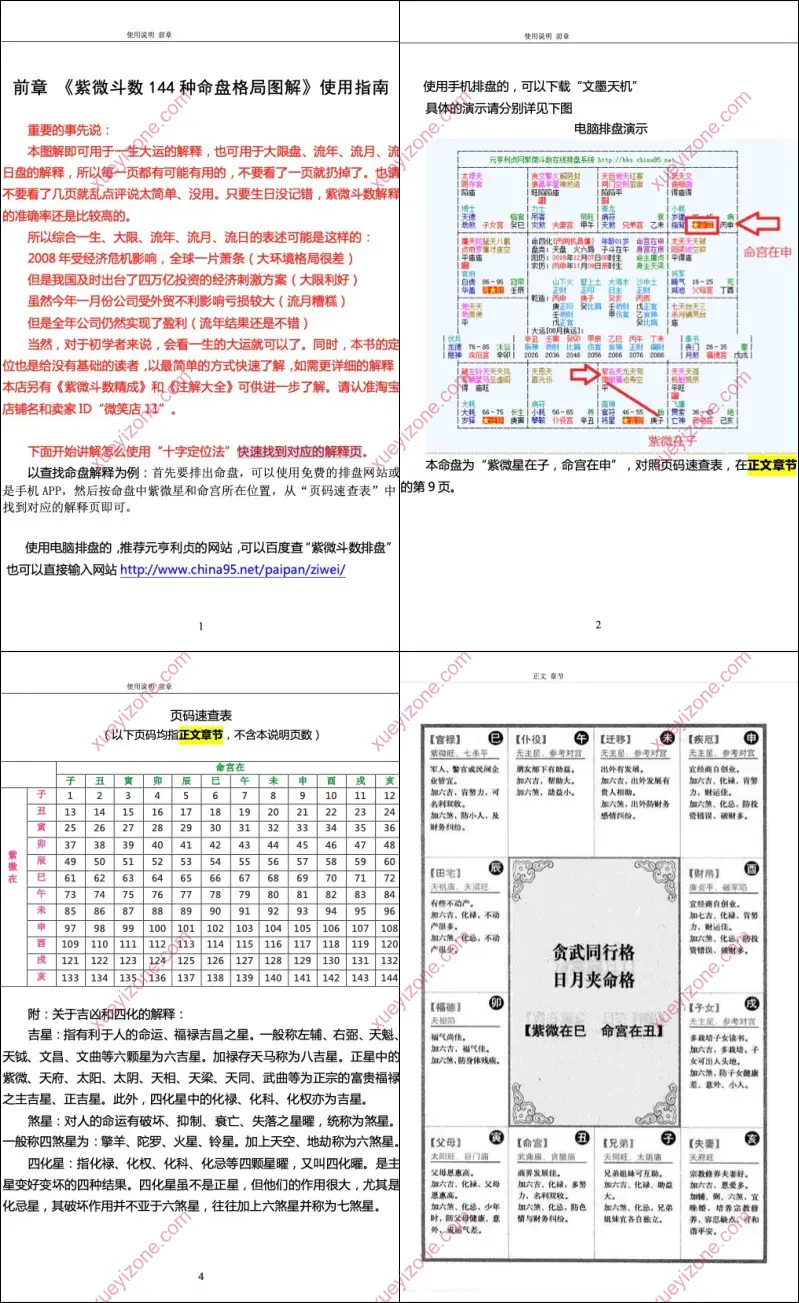 紫微144种命盘格局图解