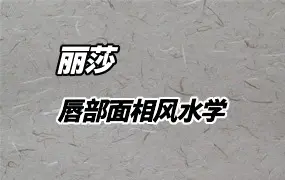 丽莎唇部面相风水学 视频43集 百度网盘分享