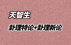 天智生 《卦理特论》+《卦理新论》 PDF 百度网盘分享