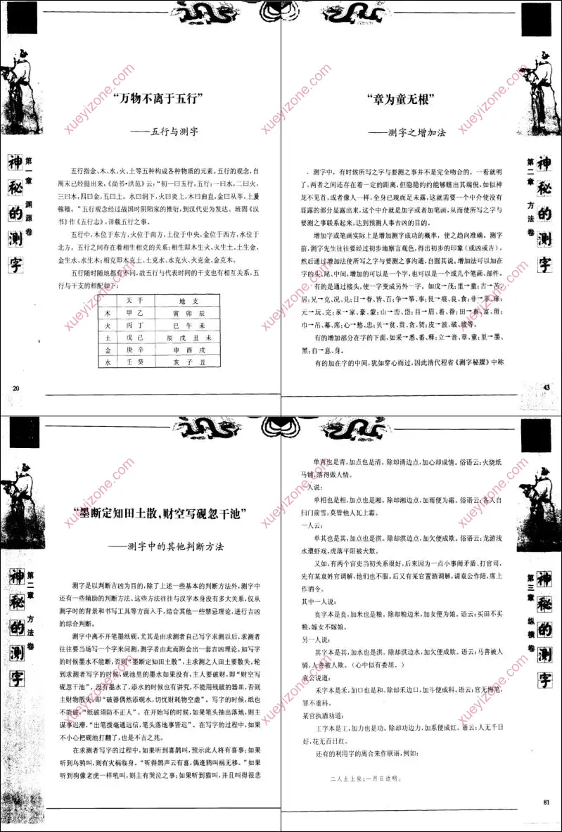 神奇的测字