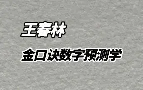 王春林 金口诀数字预测学 视频40集 百度网盘分享