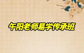 午阳老师传承班 视频107集 百度网盘分享