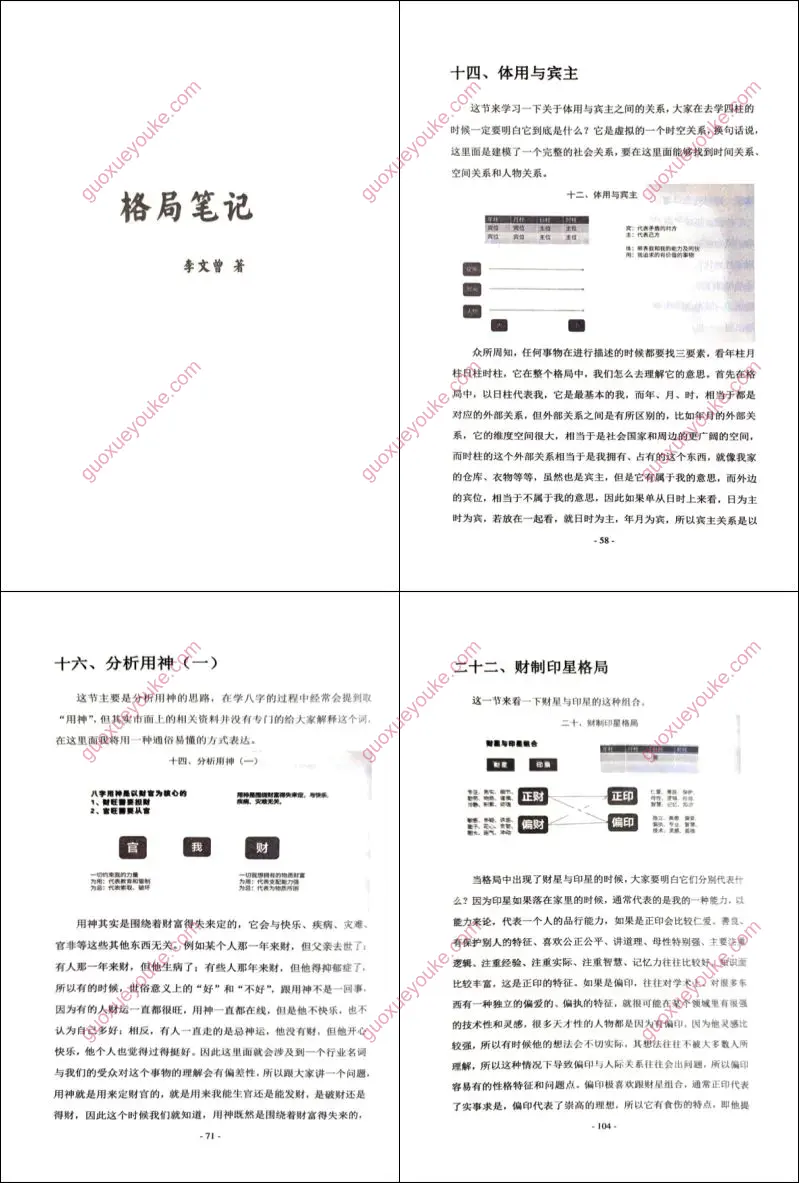八字格局专题课 课件截图