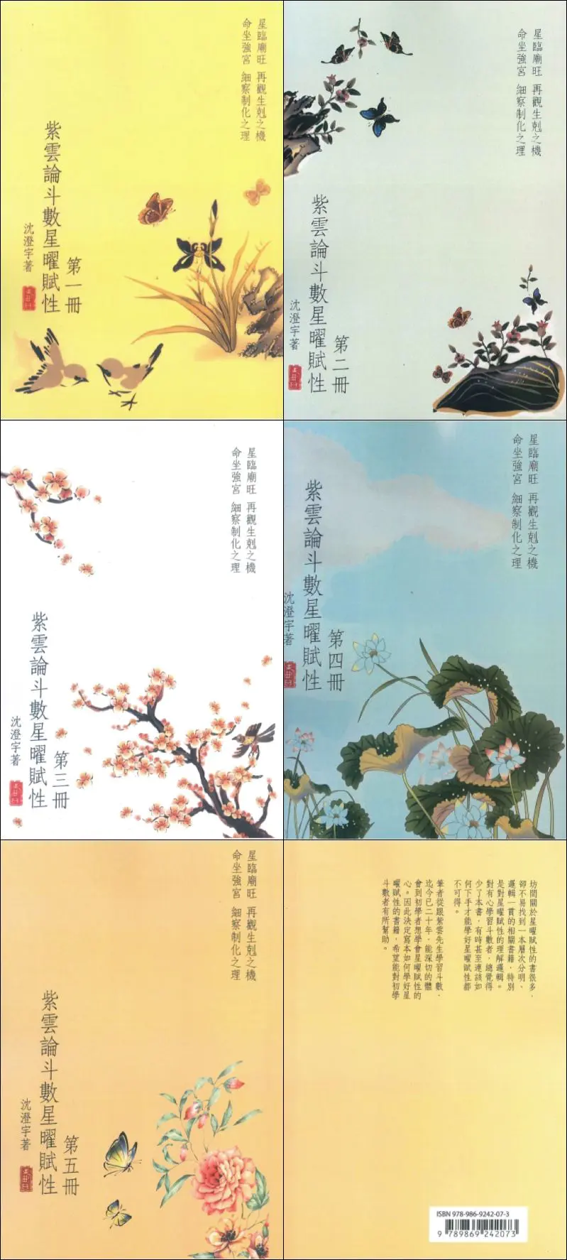 紫云论斗数星曜赋性 第1-5册 沈澄宇著