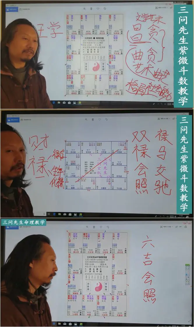 三问先生 紫微斗数实例课程 (2021年) 视频68集