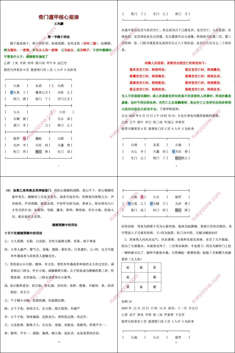 奇门遁甲核心规律