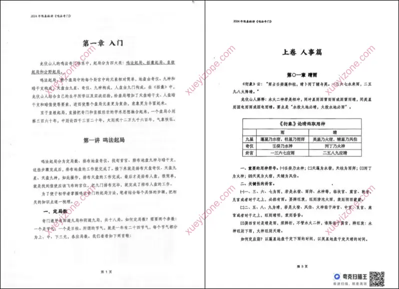 奇门鸣法课堂笔记