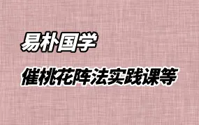 易朴国学新课 催桃花阵法实践课等 视频27集 百度网盘分享