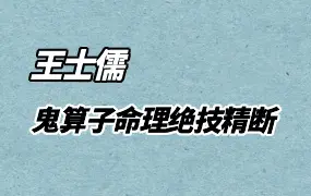 王士儒 鬼算子命理绝技精断 视频203集 百度网盘分享
