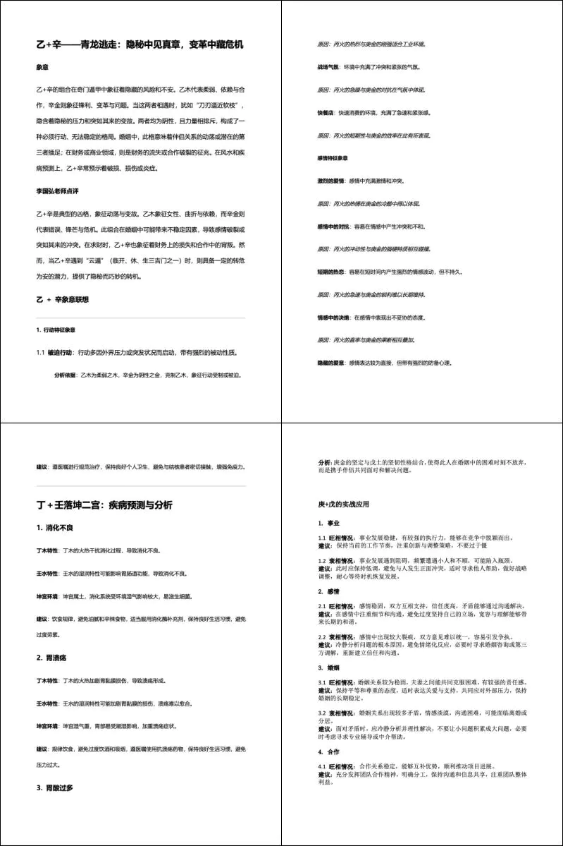 遁元秘术81格局 第二版 PDF81份
