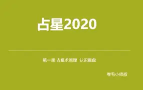 卷毛小师叔 占星课程完整版 视频42集+部分课件