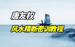 大唐行易风水精断密训教程 唐友权著 上下两册 PDF 百度网盘分享