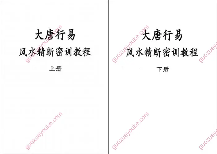大唐行易风水精断密训教程