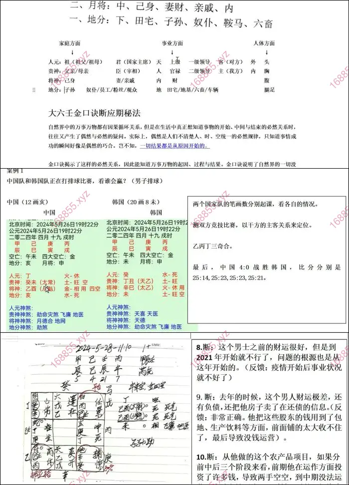 奇门穿大六壬金口诀高端班