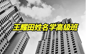 王耀田教授姓名学高级班 视频6集 百度网盘分享
