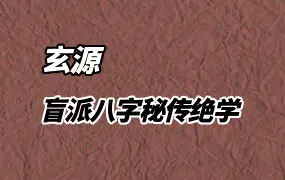 玄源讲命理 盲派八字秘传绝学 视频62集 百度网盘分享