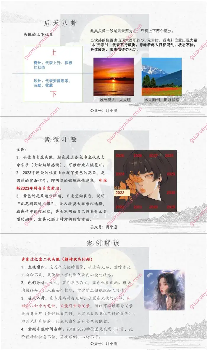 头像识人风水术