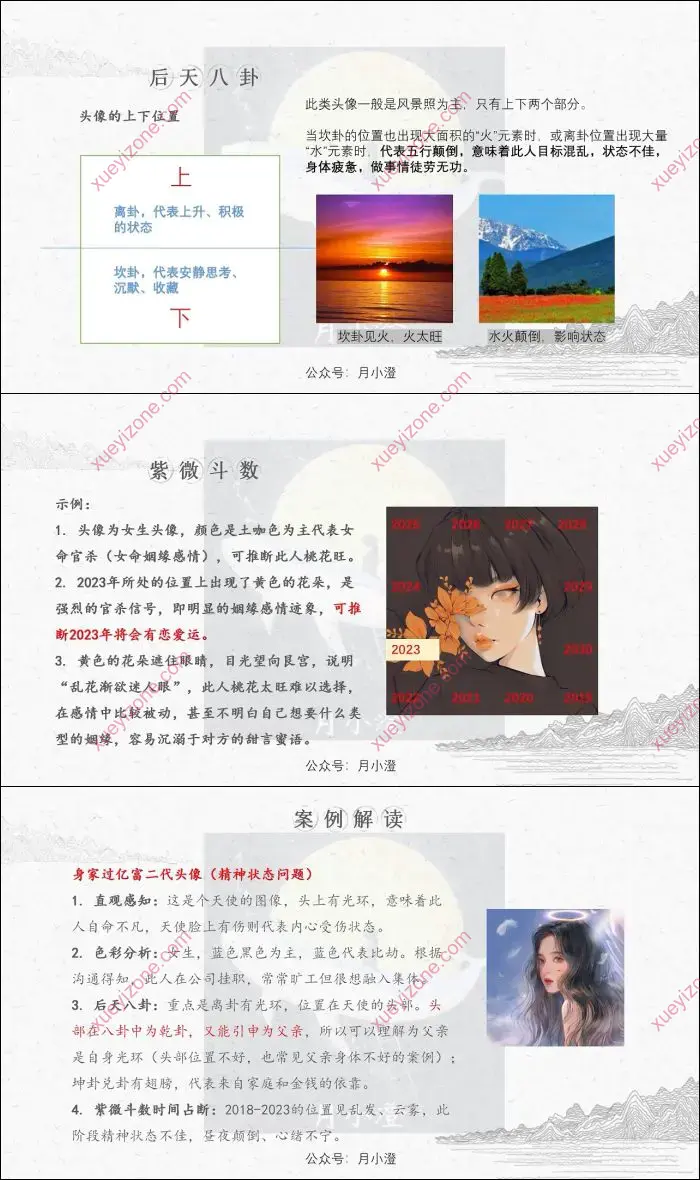 头像识人风水术