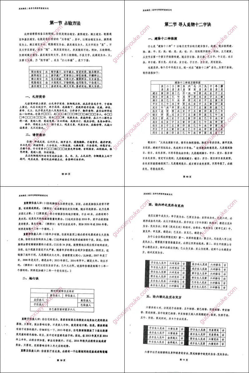 民间风水师手抄本整理