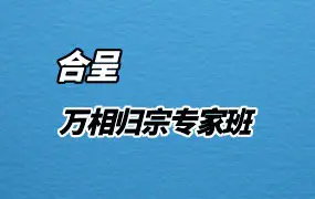 合呈 万相归宗专家班 视频19集 百度网盘分享